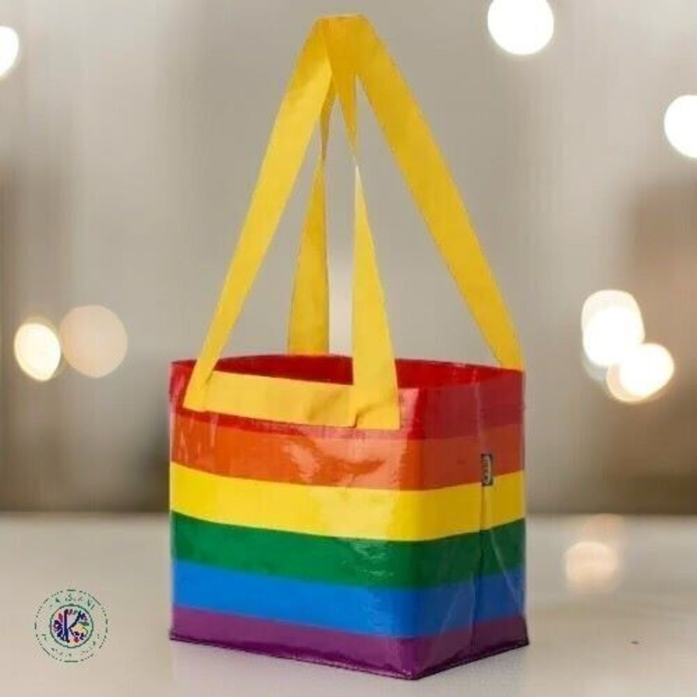 IKEA STORSTOMMA Small Pride Bag Rainbow Reusable Shopping‎ Tote LGBTQ